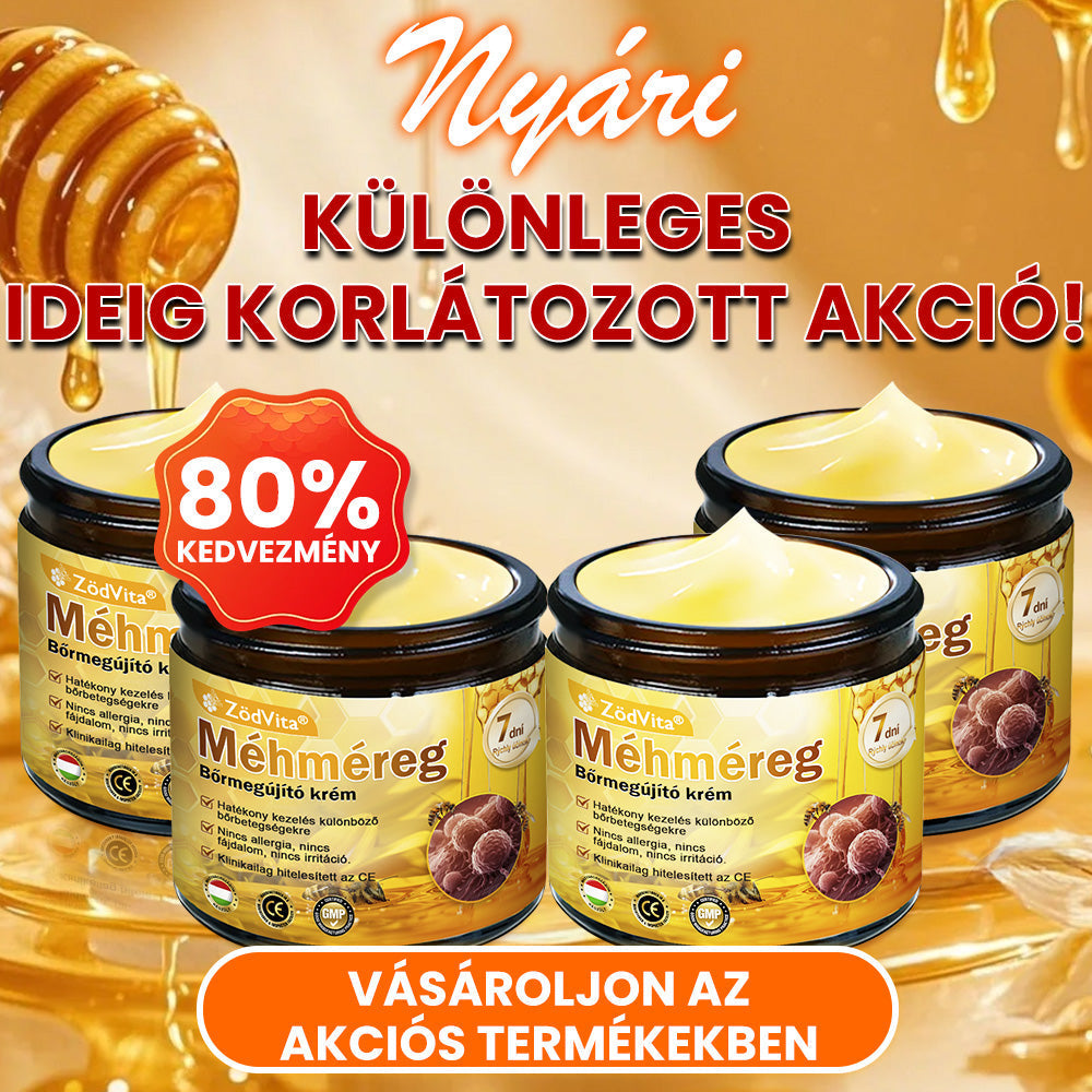 ⭐ ZödVita® Méhméreg Bőr Helyreállító Krém 🔥 Magyar fejlesztés, magyarországi gyártás és szállítás