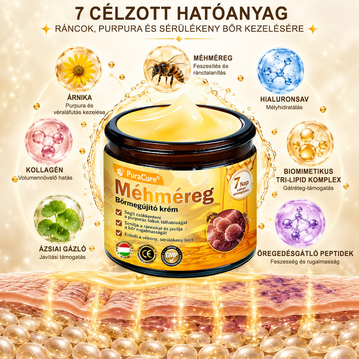 🍂🍂PuraCure® MÉHMÉREG Bőrmegújító krém