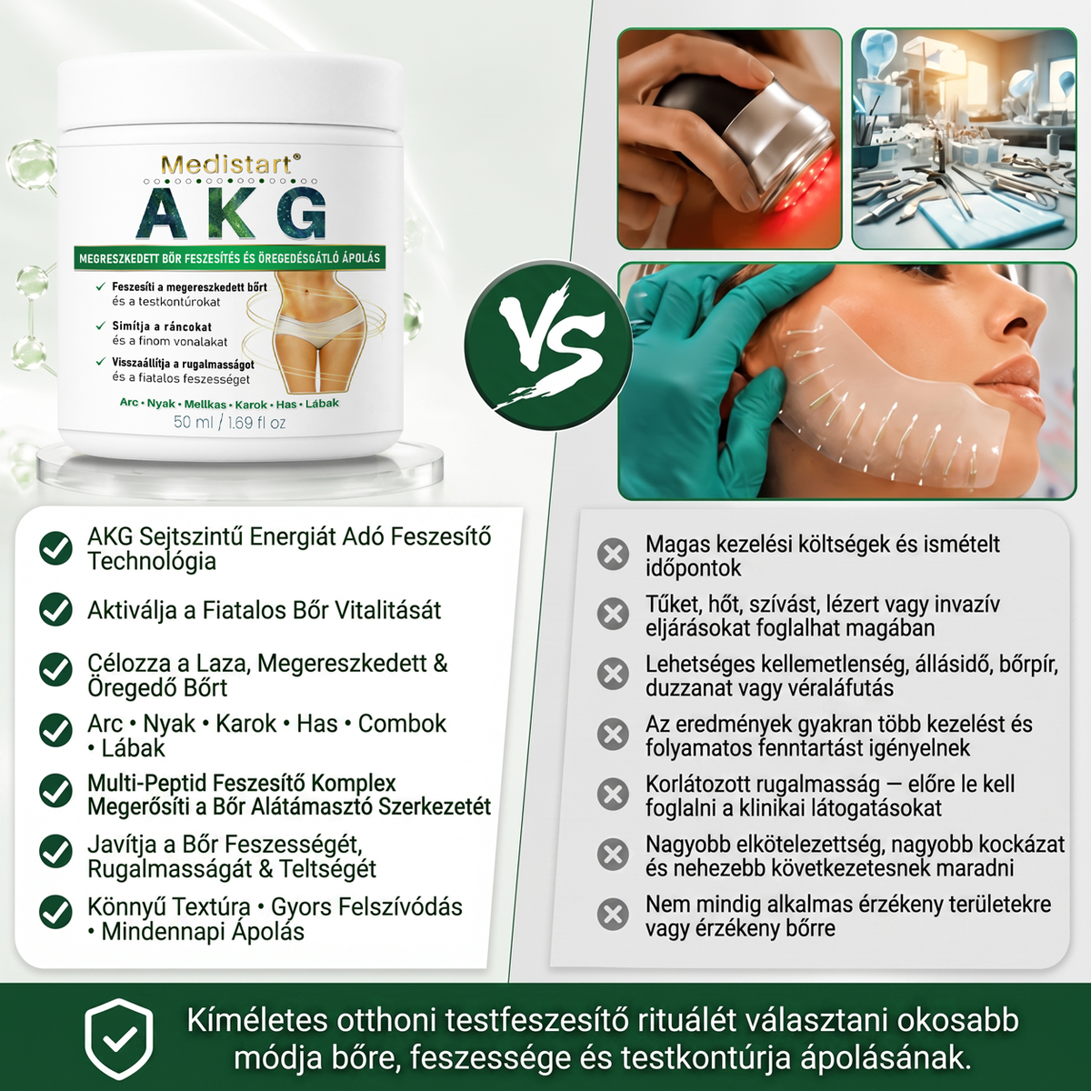 💟Medistart® AKG BŐRFESZESÍTŐ & ÖREGEDÉS ELLENI ÁPOLÁS