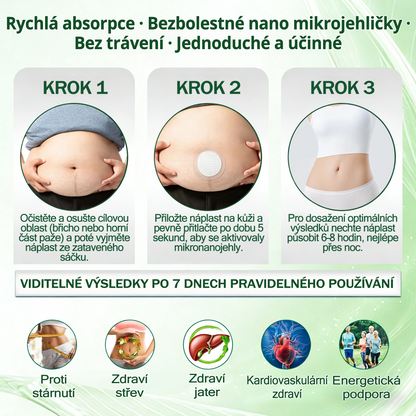 🍀 Oficiální obchod v České republice 🇨🇿 | KKIO® NAD+ & AKG SlimFit Nano-Mikrojehličková náplast – 10 v 1 pro každodenní použití  ✅ pro podporu kontroly hmotnosti, stavu pokožky a celkové tělesné kondice