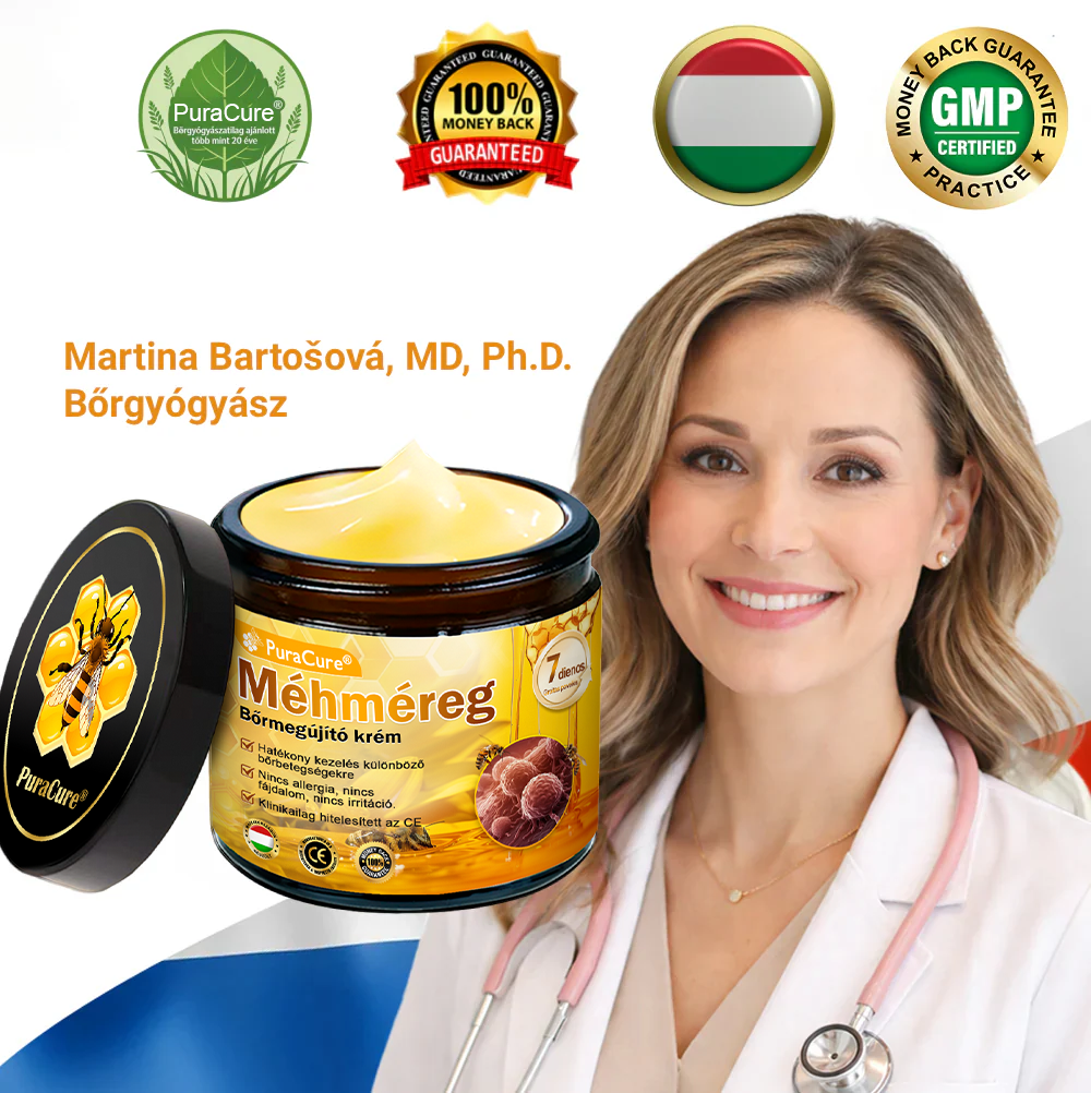 ⭐⭐⭐⭐𝐏𝐮𝐫𝐚𝐂𝐮𝐫𝐞® 𝐌é𝐡𝐦é𝐫𝐞𝐠 𝐁ő𝐫 𝐇𝐞𝐥𝐲𝐫𝐞á𝐥𝐥í𝐭ó 𝐊𝐫é𝐦 (👨‍⚕‍𝐂𝐄 𝐓𝐚𝐧ú𝐬í𝐭𝐯á𝐧𝐲)👍✅Magyar fejlesztés, magyarországi gyártás és szállítás