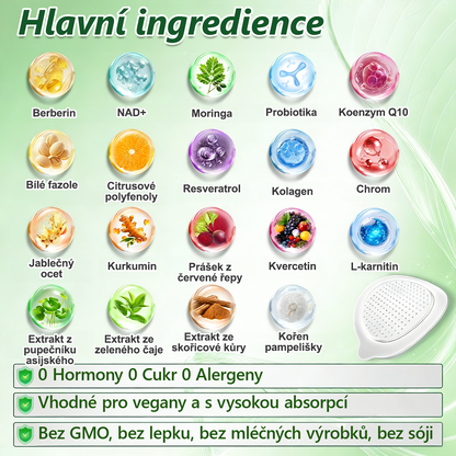🍀 Oficiální obchod v České republice 🇨🇿 | KKIO® NAD+ & AKG SlimFit Nano-Mikrojehličková náplast – 10 v 1 pro každodenní použití  ✅ pro podporu kontroly hmotnosti, stavu pokožky a celkové tělesné kondice