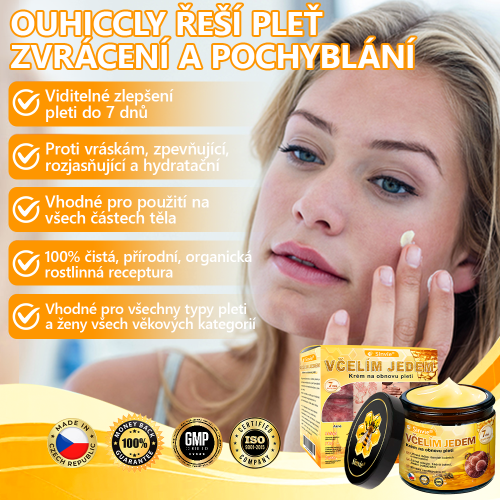 🩷Sinvie® Krém na obnovu pleti s včelím jedem 🔥  Přirozená regenerace pokožky, vyhlazení vrásek a zdravě zářivá pleť – 50 ml |